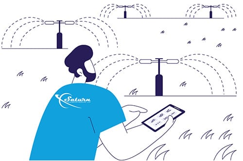 Illustration of SMART irrigation